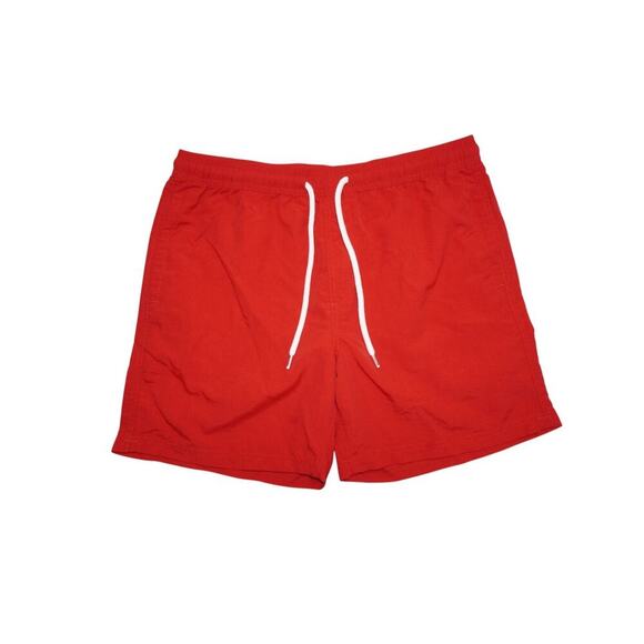 RSQ Men's Nylon Shorts Lightweight Performance Red Large 5” Inseam - Picture 1 of 7